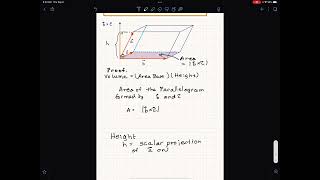 124 The Volume of a Parallelepiped Part 1 [upl. by Lohman]