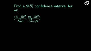 Confidence Intervals for One Population Variance [upl. by Remington]