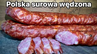 Kiełbasa POLSKA surowa wędzona🇵🇱💪 [upl. by Tj]