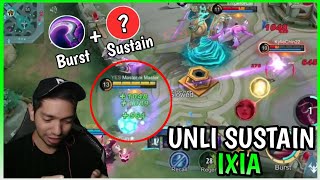 How to use New Hero Ixia with Sustain Build  Ixia Gameplay  MLBB [upl. by Barri516]