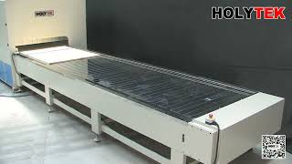 HOLYTEK High Frequency Wood Board Jointing Machine wStainless Steel Conveyor [upl. by Einehpets304]