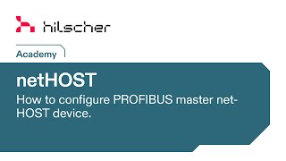 netHOST PROFIBUS  Commissioning [upl. by Alleon776]