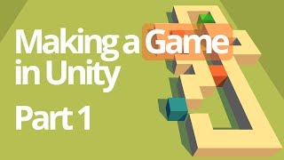 Making a Simple Game in Unity Part 1  Unity C Tutorial [upl. by Aryajay]