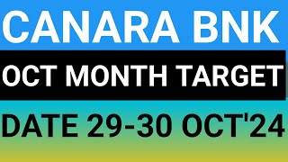 CANARA BANK STOCK LATEST NEWS UPDATES 29SEP24CANARA BANK SHARE LATEST NEWS UPDATES WITH TARGET [upl. by Nairdad23]