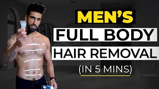 FULL BODY HAIR REMOVAL WITH VEET MEN HAIR REMOVAL CREAM Demo and Review ABHINAV MAHAJAN [upl. by Anet]