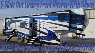 2023 Riverstone Legacy 391FSK Front Kitchen 5th Wheel by Forestriver  Couchs RV Nation  rv review [upl. by Ducan239]