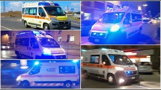 HAPPY NEW YEAR Mini Compilation ambulanze in emergenza Various ambulances in emergency [upl. by Cavanaugh]