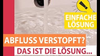 Waschbecken verstopft  Abfluss verstopft  Dieser Trick hilft sofort [upl. by Ettezoj947]