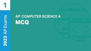 1  MCQ  Practice Sessions  AP Computer Science A [upl. by Paton]