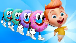 Five Little Donuts  Kids Songs and Nursery Rhymes shorts [upl. by Mcginnis226]