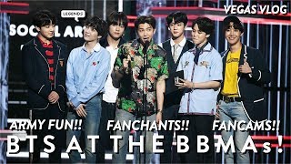 VLOG amp FANCAM SEEING BTS 방탄소년단 AT THE BBMAs  vegas vlog 2 [upl. by Edny]