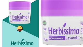 Desodorante Antiperspirante Herbíssimo Lavanda 🎉Novidade Produto baratinho é bom para as axilas [upl. by Stiruc]