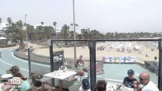 Webcam Lanzarote  Live Stream from the Beachbar in Costa Teguise [upl. by Olvan]