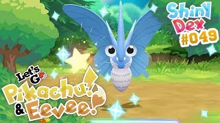 NO COMBO INSANE SHINY VENOMOTH EPIC SHINY POKEMON LETS GO PIKACHU and EEVEE [upl. by Garrik]