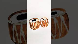 Tabla Acrylic Painting For Kids tabla drums painting trending shorts viralvideo drawing [upl. by Isac]