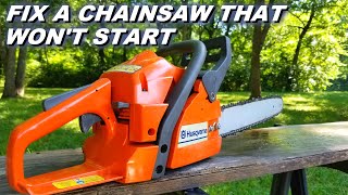 Fix a Husqvarna chainsaw that wont start [upl. by Olen749]