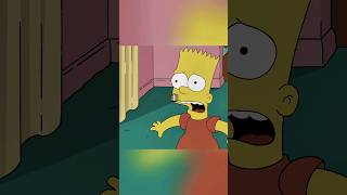 Bart is afraid of even the shadow 🤣💀 simpsons [upl. by Lemrej]