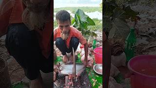 Wonderful Most Popular Big Pangas Fish Cutting Skills shorts [upl. by Odraude]