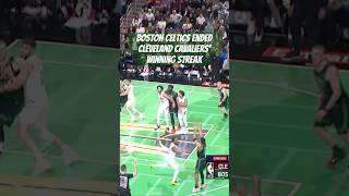 Celtics SNAP Cleveland Cavaliers RecordSetting Winning Streak bostonceltics clevelandcavaliers [upl. by Poirer]