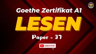 Goethe Zertifikat A1 Exam 2024  Paper  37  Lesen mit Antworten  GermanSamosa  lesena1 [upl. by Etnom]