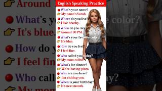 English grammar WH questions answers ️How to speak English fluently englishquestioansanswer [upl. by Schulein]