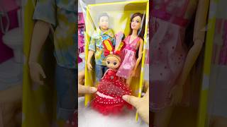 Satisfying With Dolls Set Toys Unboxing ASMR Video shorts [upl. by Floris]