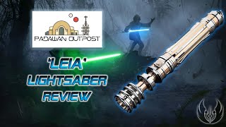 Leia Organa Lightsaber from Padawan Outpost Review [upl. by Derfliw]