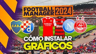 CÓMO AGREGAR ESCUDOS Y CAMISETAS EN FOOTBALL MANAGER 2024 [upl. by Ased485]