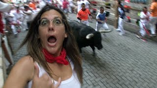 Gored Running of the BULLS  Everything to know  Pamplona Spain [upl. by Tadeo]