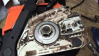 Stihl MS 170 Chainsaw new carburetor install 12311 [upl. by Arretak]