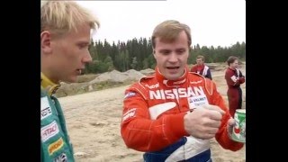 Mika Häkkinen Tommi Mäkisen ralliopissa [upl. by Yuille]