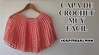 🌺 ¡PRENDA SIN COSTURAS CAPITA DE CROCHET MUY FÁCIL TALLA ÚNICA SIRVE PARA TODAS LAS TALLAS [upl. by Eterg28]