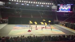 Avery Trace Middle School Winter Guard  2023  Dont Throw Out My Legos  Final Performance [upl. by Nya594]