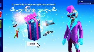 BONUS PRESENT in Fortnite WINTERFEST [upl. by Amapuna]