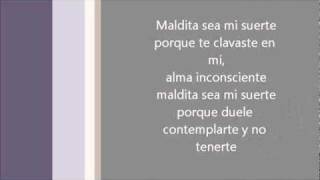 Marc Antothony Maldita Sea Mi Suerte Lyrics [upl. by Nairrad]