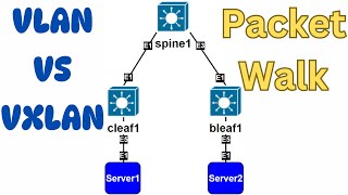 VLAN Switching vs VXLAN Bridging  Packet Walk [upl. by Maryn493]