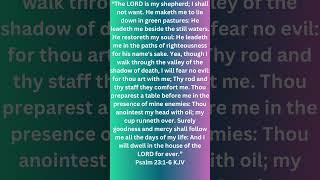 The Lord is my Shepherd Psalm 2316 [upl. by Mackler]