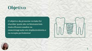 Biomateriais mais eficazes na osseointegração em implantodontia e na terapia periodontal [upl. by Leanora]