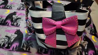 WHATS IN MY BAG 🩷👛 Betsey Johnson from Purseluv73 [upl. by Yrek]