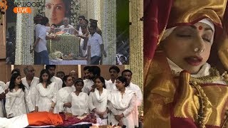 LIVE VIDEO Of Sridevi Dead Body At Funeral  Bollywood Live [upl. by Poore]