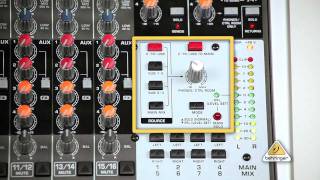 Control Room Outputs How to Connect BEHRINGER XENYX Mixer with TRUTH Monitors [upl. by Jo-Ann]