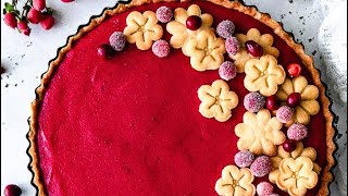 Let’s Make a Cranberry Tart❣️ [upl. by Emelina]