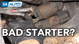 Car or Truck Engine Wont Start How to Diagnose a Bad Starter [upl. by Aiekram712]