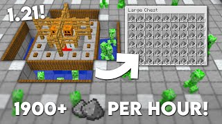 Minecraft Easy CREEPER Farm 121 Tutorial  1900 Gunpowder Per Hour [upl. by Willow131]