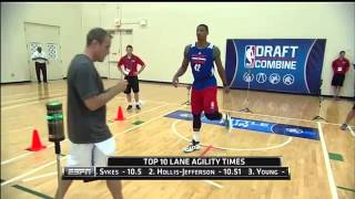 Draft Combine Agility Drills  2015 NBA Draftity Drills [upl. by Buskus]