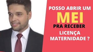 Tem como abrir mei pra receber auxílio maternidade [upl. by Anuska919]