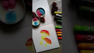 October Special Mushroom Oil Pastels Drawing 😍🥰 learn easy way to draw Mushroom 🍄 Autumn Mushroom 🍄 [upl. by Nairret]