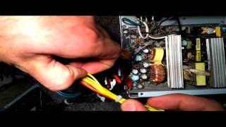 Car Amplifier and Subwoofer Powered By Computer Power Supply Tutorial [upl. by Rist]