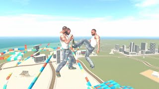 Franklin Fight A Big Giant Franklin In Indian Bike Driving 3D Game [upl. by Eeresed427]