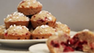 Vegan Raspberry Muffins Recipe [upl. by Mallen93]